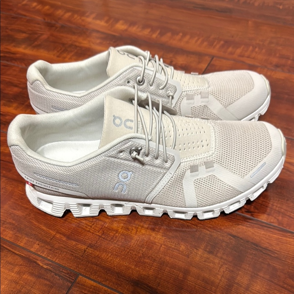 On Running Light Beige Athletic Shoes